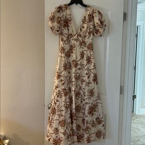 Abercrombie & Fitch Brown Floral Dress